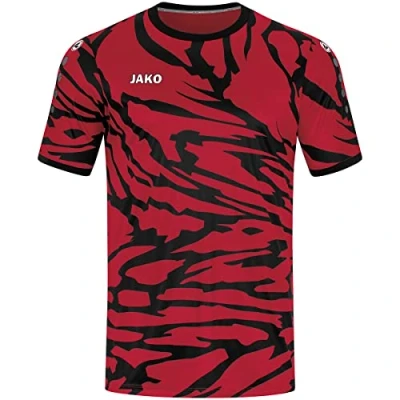 Afbeelding van JAKO Fussball Tshirt print voor kinderen, Maat: 164, Rotschwarz