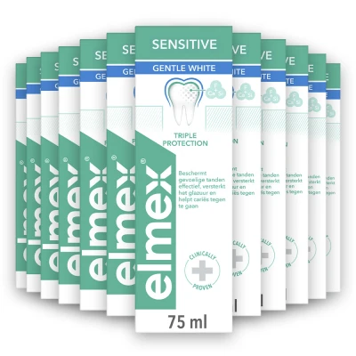 Afbeelding van 12x Elmex Tandpasta Gentle White 75 ml