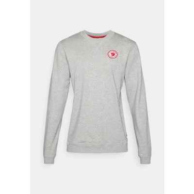 Afbeelding van FJALLRAVEN 1960 Logo badge sweater mannen grey melange XL