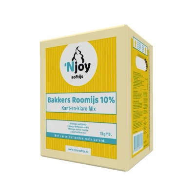 Afbeelding van NJOY Bakkers Roomijs 10% Vloeibaar Ijsmix (10 Liter)