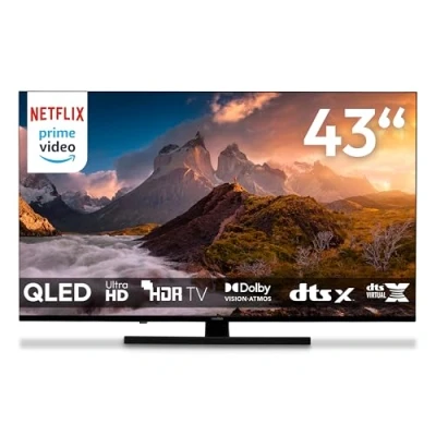 Afbeelding van MEDION 108 cm (43&quot;) QLED TV (Google TV, 4K, Dolby Vision HDR, Netflix, Prime Video, Disney+, Atmos, DTS X, Smart PVR, Bluetooth, MD 843700)