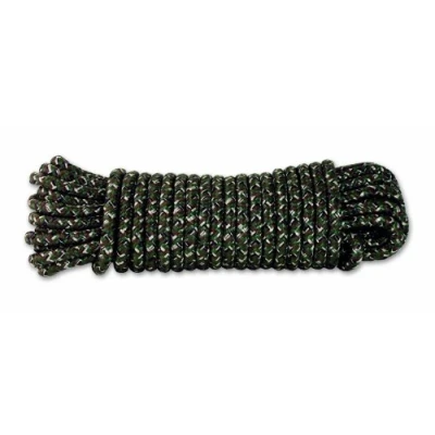 Afbeelding van Chapuis DR63 gevlochten polypropyleen touw maximale belasting 450 kg diameter 6 mm lengte 15 m camouflage