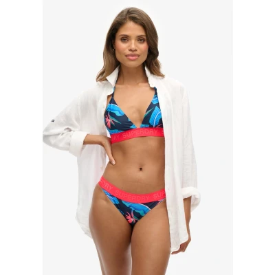 Afbeelding van Superdry Vrouwen Triangelbikinitop met Logo Blauw Grootte: 36
