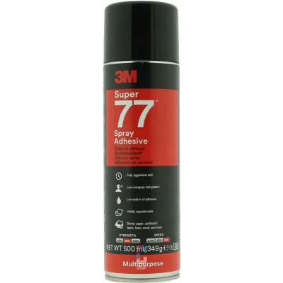 Afbeelding van 3m super 77 universele lijmspray creme 0.5 ltr