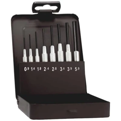 Afbeelding van Rennsteig Werkzeuge Pendrijvers met huls set metalen cassette 457 100 5