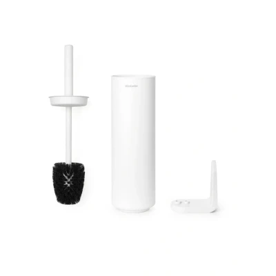 Afbeelding van Brabantia MindSet WC Borstel met houder Vrijstaand en hangend Mineral Fresh White
