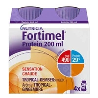 Afbeelding van Fortimel Protein Tropical Gember 4x200ml