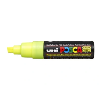 Afbeelding van uni ball Paint Marker op waterbasis Posca PC 8K fluo geel paintmarker