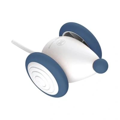Afbeelding van INF Kattenspeelgoed Elektrische speelgoedmuis, speelgoedmuizen voor katten met oplichtende staart, interactieve speelgoedmuis USB kabel