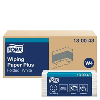 Afbeelding van Tork Wiping Plus Gevouwen Poetspapier 2 laags W4