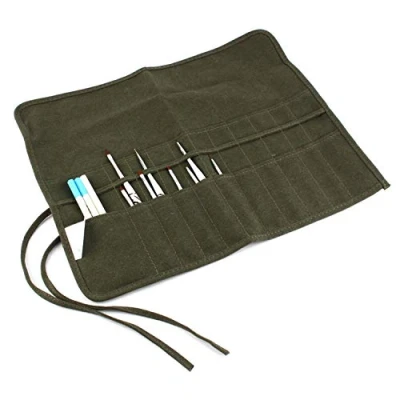 Afbeelding van Yosoo verf borstel houder Roll Up Canvas tas gevallen voor kunstenaar tekenen pen aquarel olie