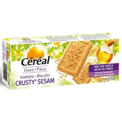 Afbeelding van 12x Céréal Crunchy Sesam Koekjes 200 gr