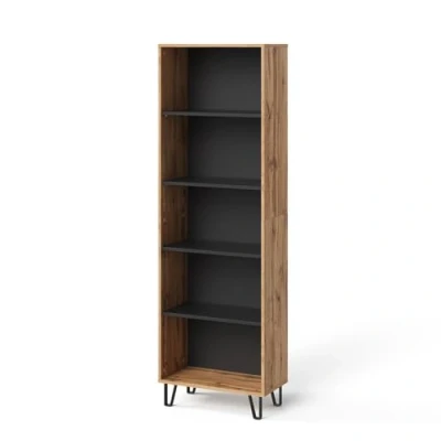 Afbeelding van Vicco Boekenkast Amber, eiken Wotan, 60 x 186,6 cm