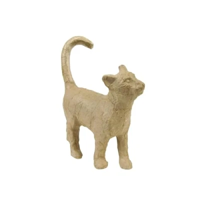 Afbeelding van Décopatch AP154Opack een houder van bruin papier, 11 x 6 13 cm, kitten, 5 stuks