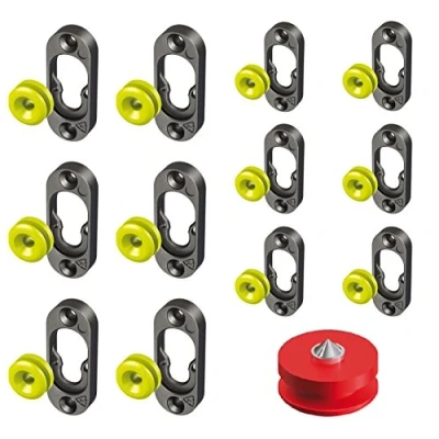 Afbeelding van 12x Button Fix Type 1 Flush Bracket Marker Guide Kit Aansluiten Parallel Panelen
