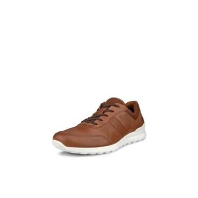 Afbeelding van ECCO leren heren sneakers bruin Maat 42 Uitneembare zool