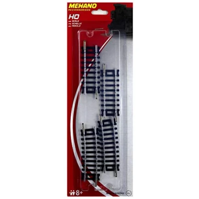 Afbeelding van Mehano F234 reserve rails 2 x recht, gebogen HO track, 7,5 cm, meerkleurig