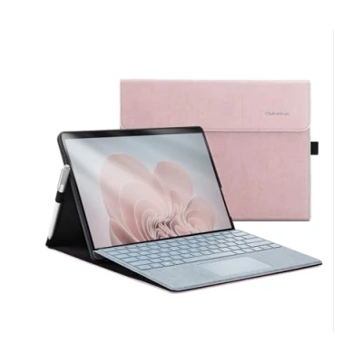 Afbeelding van Omnpak hoes voor Surface Pro 9 tablet, zakelijke met penhouder, instelbare multi kijkhoek, compatibel het type Cover toetsenbord