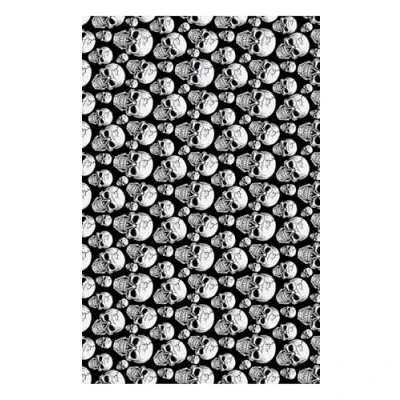 Afbeelding van Fiestas Guirca Tafelkleed Skulls (137 x 277 cm) Halloween Decoratie Versiering
