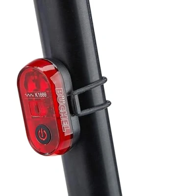 Afbeelding van Büchel fietsachterlicht led, oplaadbaar, StVZO toegelaten, achterlicht fiets, e bike, fietslicht achter,