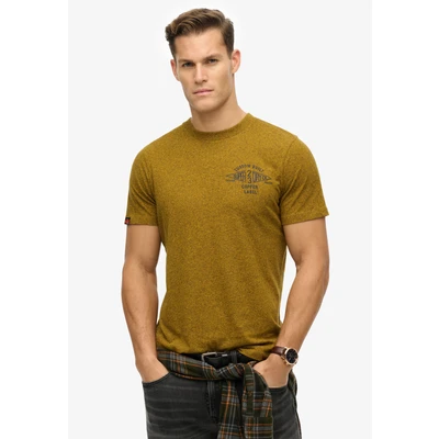 Afbeelding van Superdry Mannen Copper Label T shirt met Relaxte Pasvorm Geel Grootte: XL