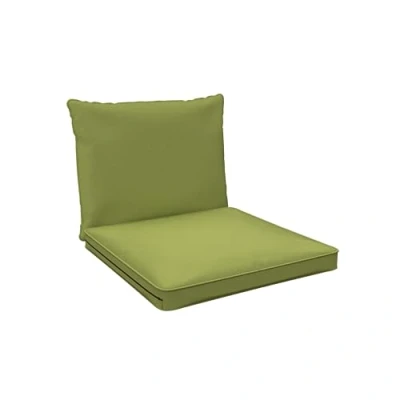 Afbeelding van POKAR Zitkussen Rugkussen Lounge Kussen Tuin voor Tuinmeubelen Loungemeubels Set van 2 (1x 70x70x5 cm + 1x 70x40x15 cm), Groen