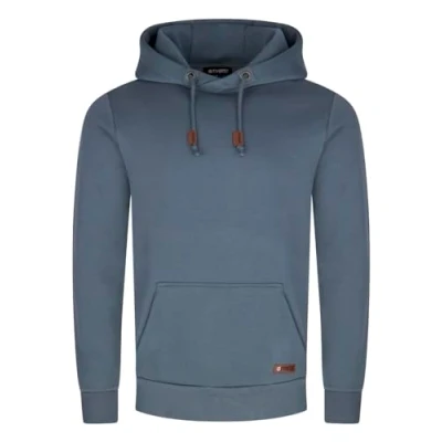 Afbeelding van riverso RIVJulian capuchontrui voor heren, regular fit, hoodie, pullover, zakken, streetwear, cross over kraag, basic capuchon, sweatshirt, sportkleding, grijs, groen, rood, blauw, beige, zwart, S, M,