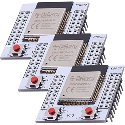 Afbeelding van AZDelivery 3 x ESP32 Wlan WiFi Module met Adapterplaat compatibel Arduino en Raspberry Pi Inclusief E Book!