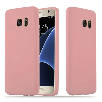 Afbeelding van Cadorabo Hoesje geschikt voor Samsung Galaxy S7 in CANDY ROZE Beschermhoes TPU silicone Case Cover