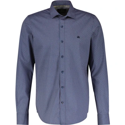 Afbeelding van Lerros Lange mouw overhemd Heren 3XL 443 CRISPY BLUE Katoen 24D1389