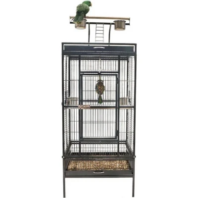 Afbeelding van Keddoc Vogelkooi Conure Swift Vogelverblijven 82x77.5x164 cm Antraciet
