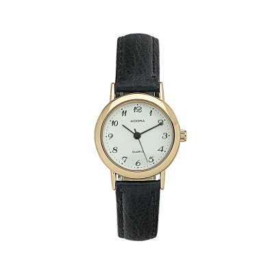 Afbeelding van Mooi adora dames horloge met bruin leren band AB6295