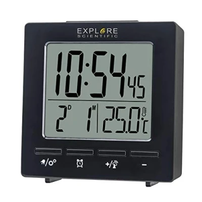 Afbeelding van Bresser Mini wekkerradio Explore Scientific 7,2 Cm Zwart