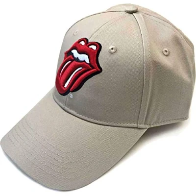 Afbeelding van The Rolling Stones Classic Tongue Baseball pet Creme