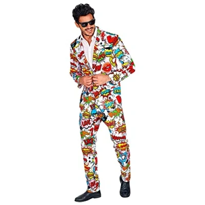 Afbeelding van WIDMANN Pop artstijl uit de jaren 60 (jas, broek) (L)