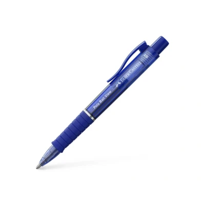 Afbeelding van 5x Balpen Faber Castell Polyball View admiraal blauw