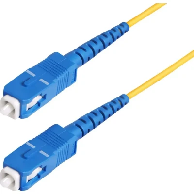Afbeelding van StarTech.com Câble Fibre Optique de 30m Duplex Monomode SC à (UPC) OS2, 9/125µm, 40G/100G, Cordon Optique, Insensible la Courbure, Faible Perte d&#039;Insertion, Patch LSZH