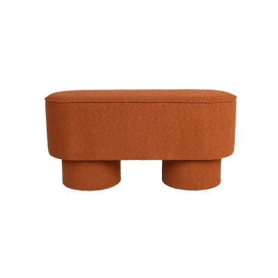 Afbeelding van Puur Sylvia Bench rood/bruin Stof