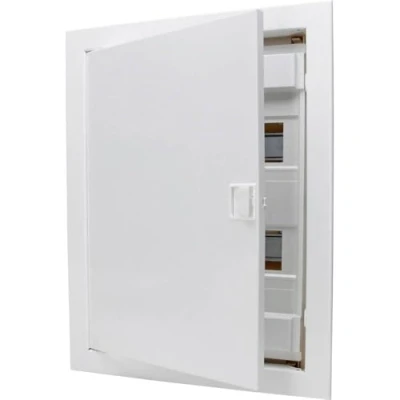Afbeelding van Kopp Inbouw en holle wandverdelerkast met metalen deur 2 rijen voor 24 polen, 1 stuk, wit, 340512001