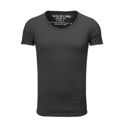 Afbeelding van KEYLARGO Heren Bread New Round T shirt, antraciet (1101), XL