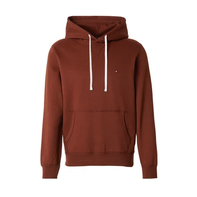 Afbeelding van Tommy Hilfiger Drawstring Hoodie, Heren, Maat: XS, Rich mocha