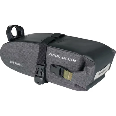 Afbeelding van Basil Navigator Storm zadeltas compacte fietstas unisex fiets zwart