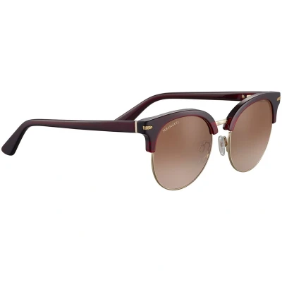 Afbeelding van Serengeti Susan SS560004 Shiny Transparent Burgundy Light Gold Polarized Drivers Gradient