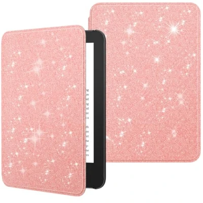 Afbeelding van MoKo Case Fits 6&quot; All New Kindle (11th Generation 2024/2022 Release), Lightweight Shell Cover with Auto Wake/Sleep for 11th Gen e Reader, Glitter pink
