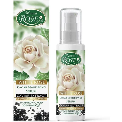 Afbeelding van Natuurlijke liftend gezicht en ogen serum met Witte roos Kaviaar fijne lijnen rimpels hemels geur 50ml