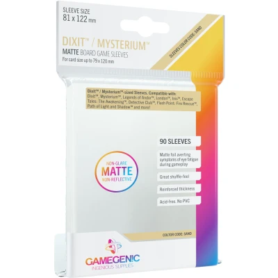 Afbeelding van Gamegenic Matte Board Game Sleeves Sand 81 x 122 mm (90 stuks)