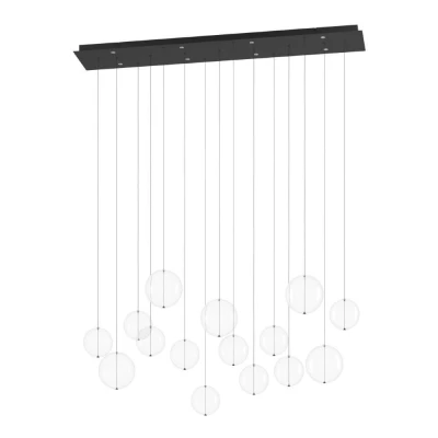 Afbeelding van Stars of Light Langwerpige hanglamp Espardello zwart 390334