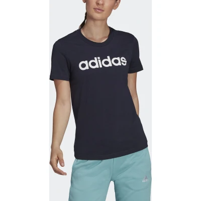 Afbeelding van adidas Sportswear W LIN T Tshirt print, Dames, Maat: Small, Legend ink/white