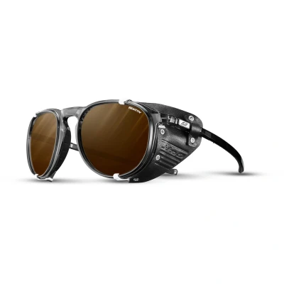 Afbeelding van Julbo Millenium Zonnebril, Brilliant/White Tryearslucent zwart, L, uniseks, volwassenen, Briljant/Wit Black, L