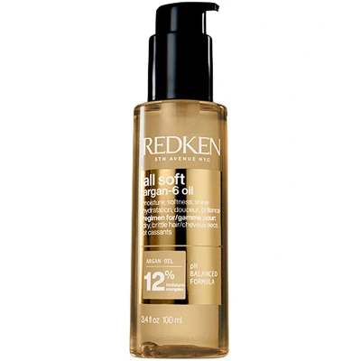 Afbeelding van Redken Olie Haircare All Soft Argan 6 Oil 100ml Voor Dik en Weerbarstig Haar